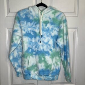 Feat x Savannah Chrisley Blanketblend Hoodie - Size XS - Blue/White/Green